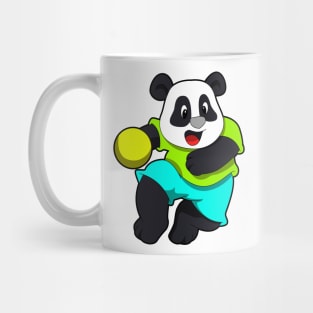 Panda as Handball player with handball Mug